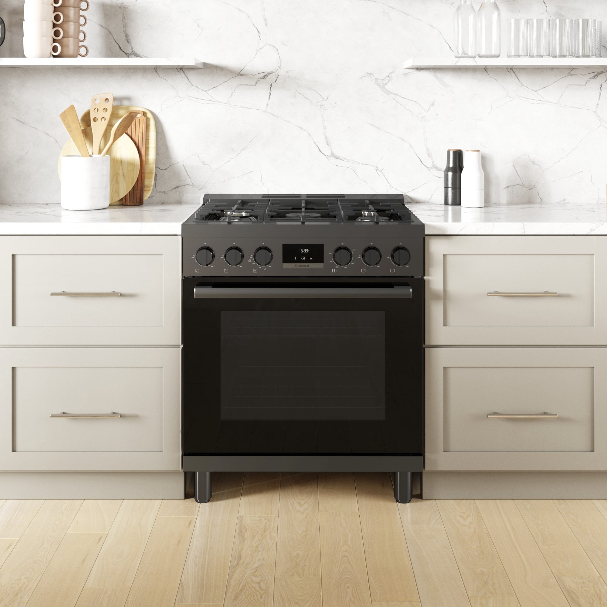BOSCH 800 Series Gas Freestanding Range 30'' Stainless Steel HGS8055UC HGS8055UC