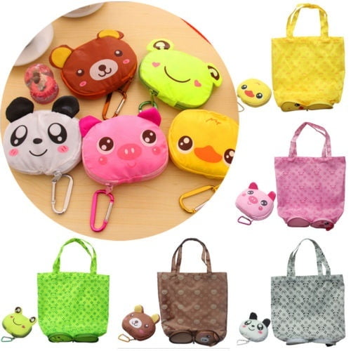 Reusable Foldable Handy Shopping Grocery Bags Tote Pouch Storage Handbag xkj 