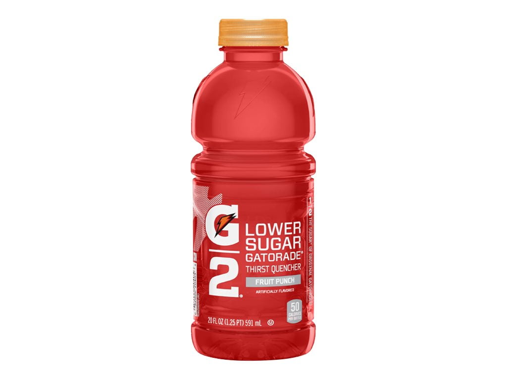 Gatorade G2 Thirst Quencher Sports drink 20 fl.oz fruit punch caffeine free pack of 24
