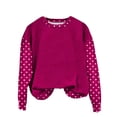 thumbnail image 4 of UTSJKR Polka Dot Sweater for Women 2026 Fashion Winter Spring Chunky Crewneck Lantern Sleeve Loose Knit Pullover Sweaters Top Hot Pink L, 4 of 4