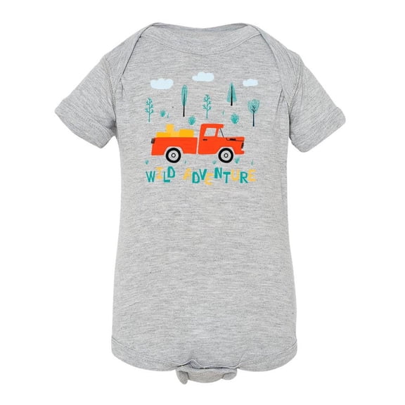 Wild Adventure Red Pickup Truck Bodysuit Infant -Image by Shutterstock,  12 Months