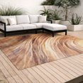 thumbnail image 3 of Addison Rugs Chantille Indoor/Outdoor Transitional Swirls Paprika Machine Washable Rectangle Rug, 9' x 12', 3 of 8
