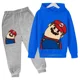 thumbnail image 1 of Traje de algodón con capucha de Super Mario bros para niño Y niña, ropa deportiva con capucha, conjuntos de Pokémon, 2, 5, 6, 7, 8, 9, 10, 11, 12 años, 1 of 1