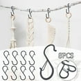 thumbnail image 2 of LACKUST Small S Shape Hook on Sale,8 Pcs S Hooks for Hanging S Shaped Hooks for Kitchen Utensil and Closet Rod,Black, 2 of 9