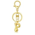 thumbnail image 2 of Hearth & Gear Custom Letter Keychain Key Ring For Initial Charm With Sturdy Metal Loop And Easy To Find Design For And Luggage, 2 of 5