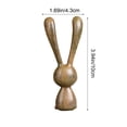 thumbnail image 3 of KTTECTOA Long-Eared Rabbits Massage Ornament Home Wooden Massage Tool for Body Acupoints and Head Meridians Personalized RabbitShaped Nasal Scraper Clearance Easter Gifts Canada Days, 3 of 7