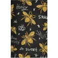 thumbnail image 2 of Kitchen Dish Towels, Golden Honey Bee Queen Crown Kitchen Towels Set of 6 Super Soft Absorbent Dish Towels Set Microfiber Polyester Kitchen Dish Cloths Decorative Tea Towels, 28"x18", 2 of 7