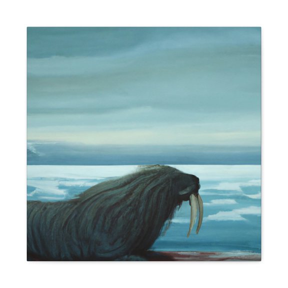 Walrus Underwater Majesty - Canvas