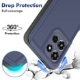 thumbnail image 5 of Defender Case for Motorola Moto G Stylus 5G 2025 / G Stylus 5G 2026 6.7", Dual Layer PC+TPU Rugged Shockproof Full Body Protective Cover,Blue, 5 of 5