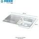thumbnail image 2 of Fregadero Tarja Acero Inox De Empotrar 100x50 C/kit S/llaves, 2 of 5