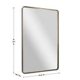 thumbnail image 5 of Emma + Oliver 48" x 30" Rectangular Wall Mirror with Bronze Frame and Silver Backed Glass for Clarity for Entryways, Bathrooms & More, 5 of 12