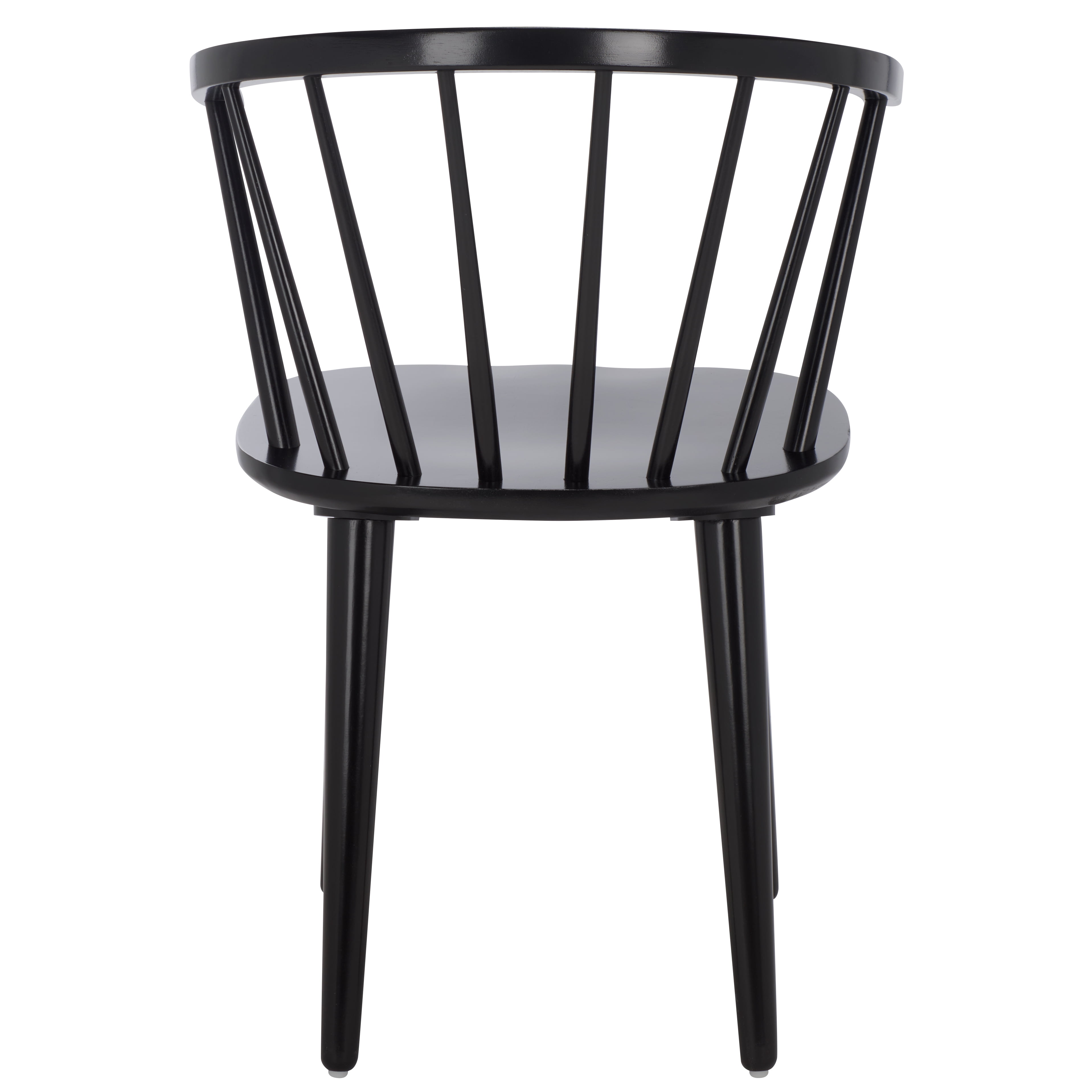 Safavieh Mandalyn Mid-Century Wood Dining Side Chairs, Black (Set of 2)