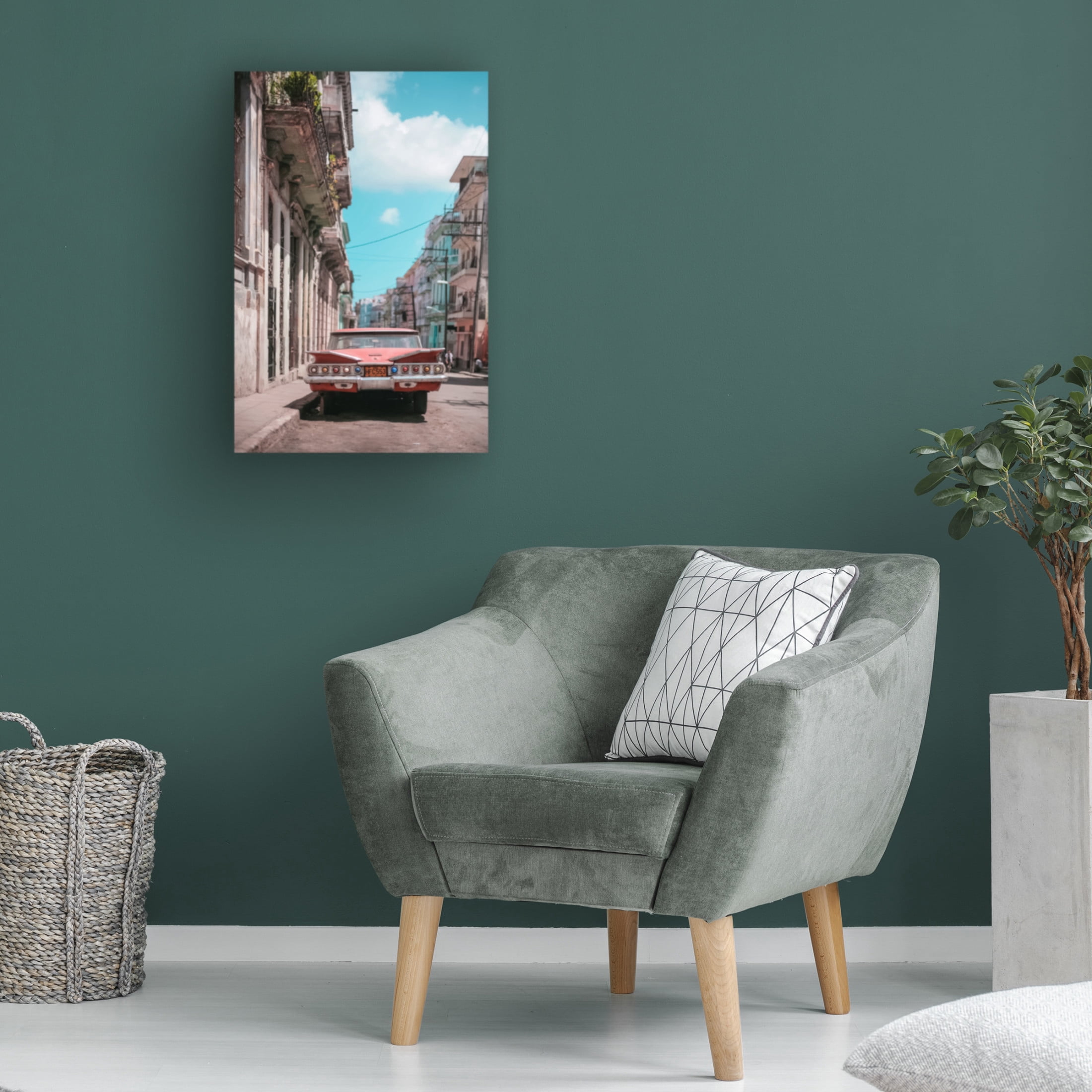 Canvas Wall Art - Alexander Yakovlev 'Old Havana 3' Wall Art for Living Room, Bedroom, or Office Décor by Trademark Fine Art - 22 x 32 Inches