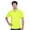 Safety Yellow, variant on Men's Polo Shirts Short Sleeve Solid Collar Tees 100% Polyester Moisture-Wicking Polo (Black, S)