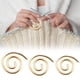 thumbnail image 1 of Aguja de tejer con cable en espiral, aguja de cable de acero inoxidable, alfiler para chal para hilo, costura, tejer, agujas de tapiz dobladas, soportes para puntadas de aguja con cable en espiral, 1 of 6
