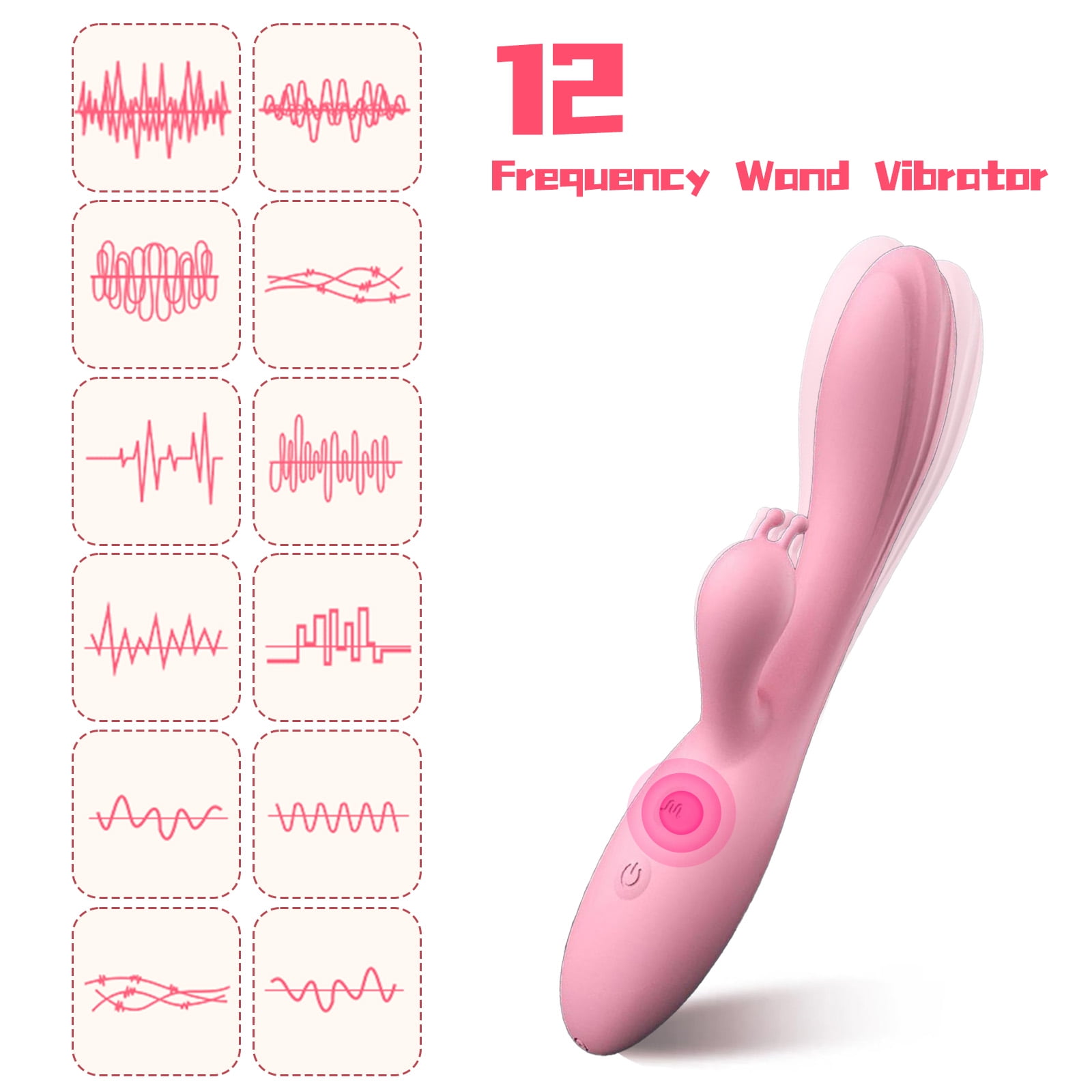 Rabbit Vibrator, Centerel G Spot Vibrator with 12 Powerful Motors