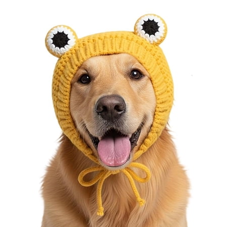 Yammee Winter Knitted Hat For Dog Gentle Thicken Cloth Christmas Seasonal Outfit