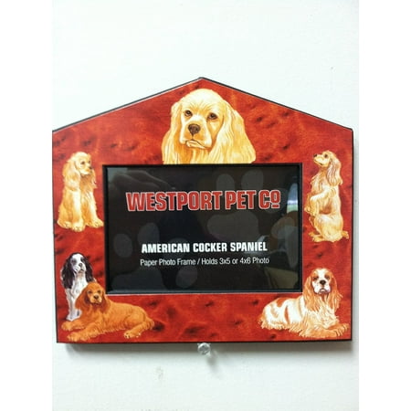 - Cocker Spaniel Dog House Frame 4x6 or 3x5 Pictures, Limited Edition By Westport