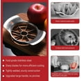 thumbnail image 6 of Apple Slicer, ARRITZ Stainless-Steel Apple Cutter 8 Slices, Sharp Blade Fruit Corer and Slicer, Dishwasher safe, 6 of 10