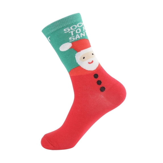 SoWinter Warm Snow Elk Santa Claus New Year Christmas Tree Christmas Socks Funny Women Happy Socks 8