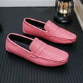 thumbnail image 4 of Big Size Men's Casual Loafers Slip On Leather Shoes Comfortable Lightweight Driving Shoes Male Moccasins Classic Penny Loafer Flats Boat Shoes Outdoor Walking Shoes, 4 of 10