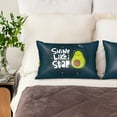 thumbnail image 3 of Rocae Avocado in Space1 for Satin Pillowcase 20x30 Inches for Hair and Skin,Gifts for Women Men Super Soft Pillow Covers (Pillow core not included), 3 of 7