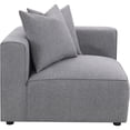 thumbnail image 2 of JERFIT Modular Corner Chair with Pillow, Grey Upholstered Sofa Chaise for Living Room, Space Saving Sectional Armchair, 2 of 8