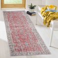 thumbnail image 4 of Floral Rug, Bathroom Rug, Front Door Rugs, Antique Style Rug, Turkish Rug, Wall Hanging Rug, Boho Rug, 3D Printed Rug, Wedding Rug, Red Rug, 5.9'x9.2' - 180x280 cm, 4 of 8