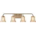 thumbnail image 4 of Vanity Art Elegant Cut Crystal Glass 4 Lights Bath Vanity Light for Over Mirror Hallway Living Room | Modern Wall Lighting with Clear Glass Shade Bathroom Light Fixtures W5004BD-B02, 4 of 5