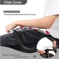 thumbnail image 4 of SCRAWLGOD Rose Red White Set of 4 Breathable Computer Chair Slipcover with Arm Covers Comfortable Gaming Chair Cover Easy to Install Anti-Slip Boss Chair Protector, 4 of 7