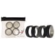 thumbnail image 1 of Juego de anillos de boda de silicona de 2 capas con líneas - Plata-Camuflaje de ROQ para hombre - Anillo de 4 x 11 mm, 1 of 1