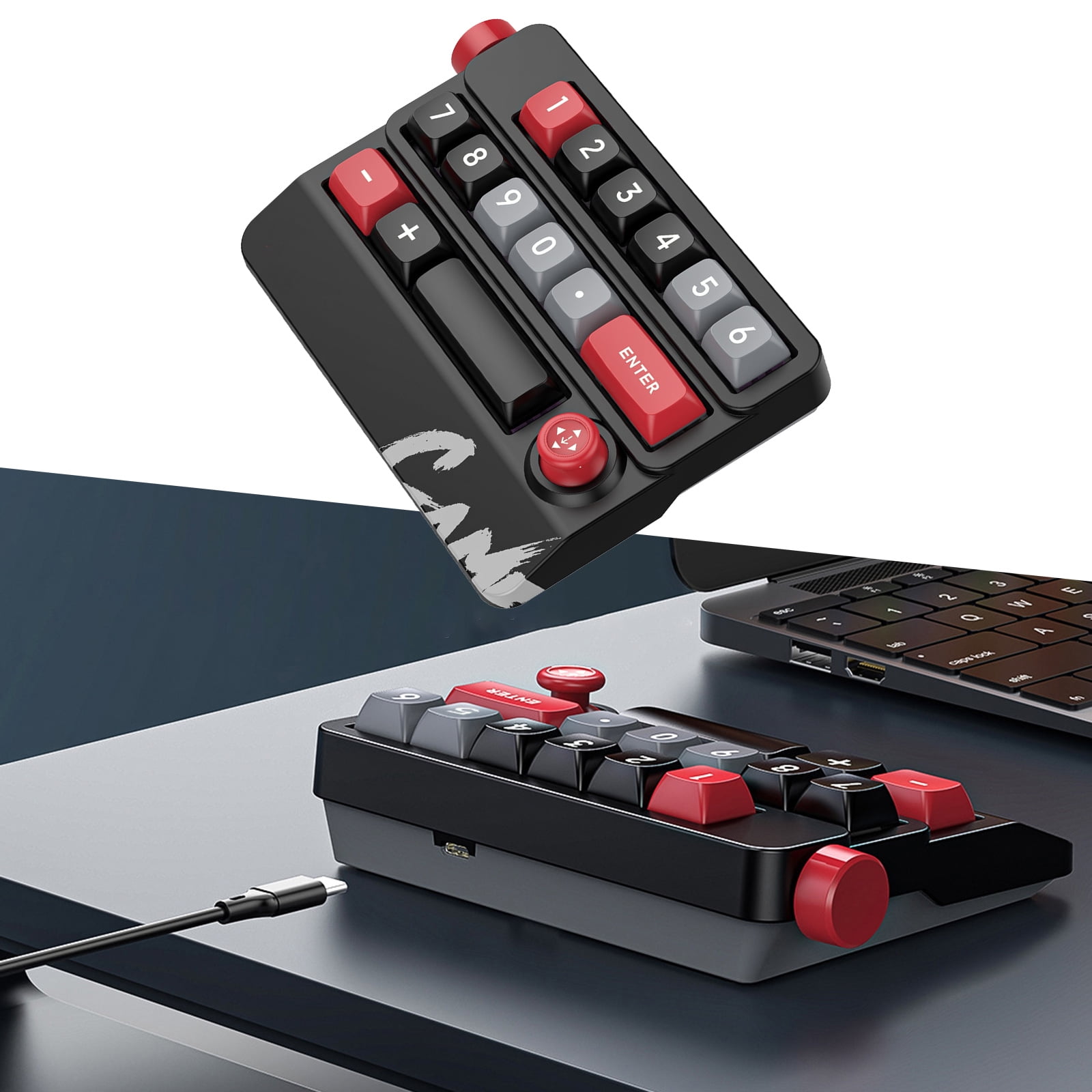 Mechanical Gaming Keyboard Customizable with Hot Swappable Switches Small Keypad