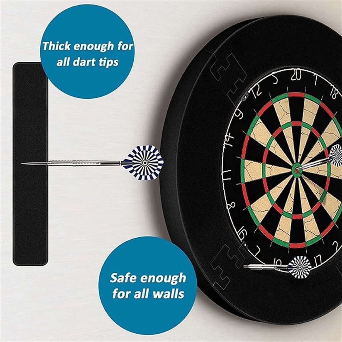 Board Surround Ring, Universal Dartboard Wall Protection Board - Ring Design