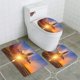 thumbnail image 1 of Juego de alfombras de baño ABPHQTO Avión volando despegue de la pista Sunset 3 piezas, 1 of 2