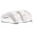 thumbnail image 5 of ANLUKE Kids Girls Comfort Slides Soft Sandals for Boys with Adjustable Two Buckle, Sizes 10-4, 5 of 8