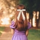 thumbnail image 4 of 2Pcs Hair Bows for Women,Bow Hair Clips-White&Pink, 4 of 5