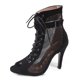 thumbnail image 2 of Sandalias Tacón Con Zapatos Baile Botas Verano High Top Mujeres Peep Toe Cordera Correa Hebilla para Fiesta, 2 of 8