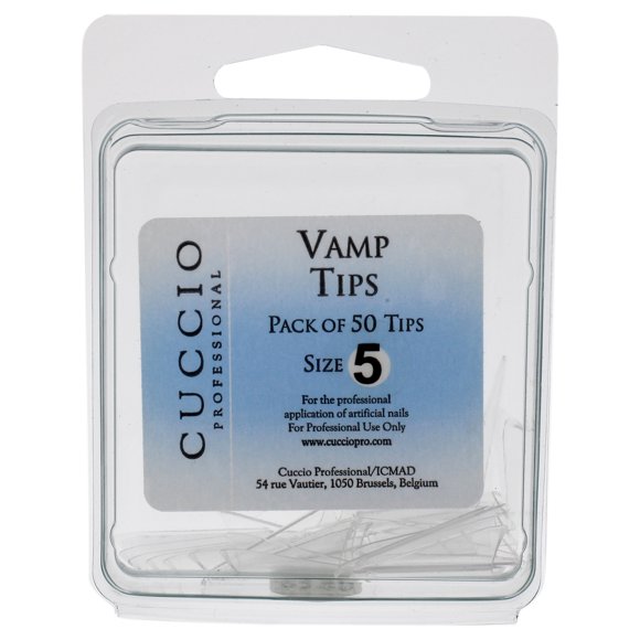 Uñas acrilicas Cuccio Vamp Tips - 5 Acrylic Nails Dama 50 Pc