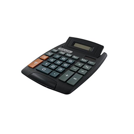 Large Jumbo Calculator Big Button 8-Digit Desktop Math Display Solar Battery (Best Calculator For Maths Degree)