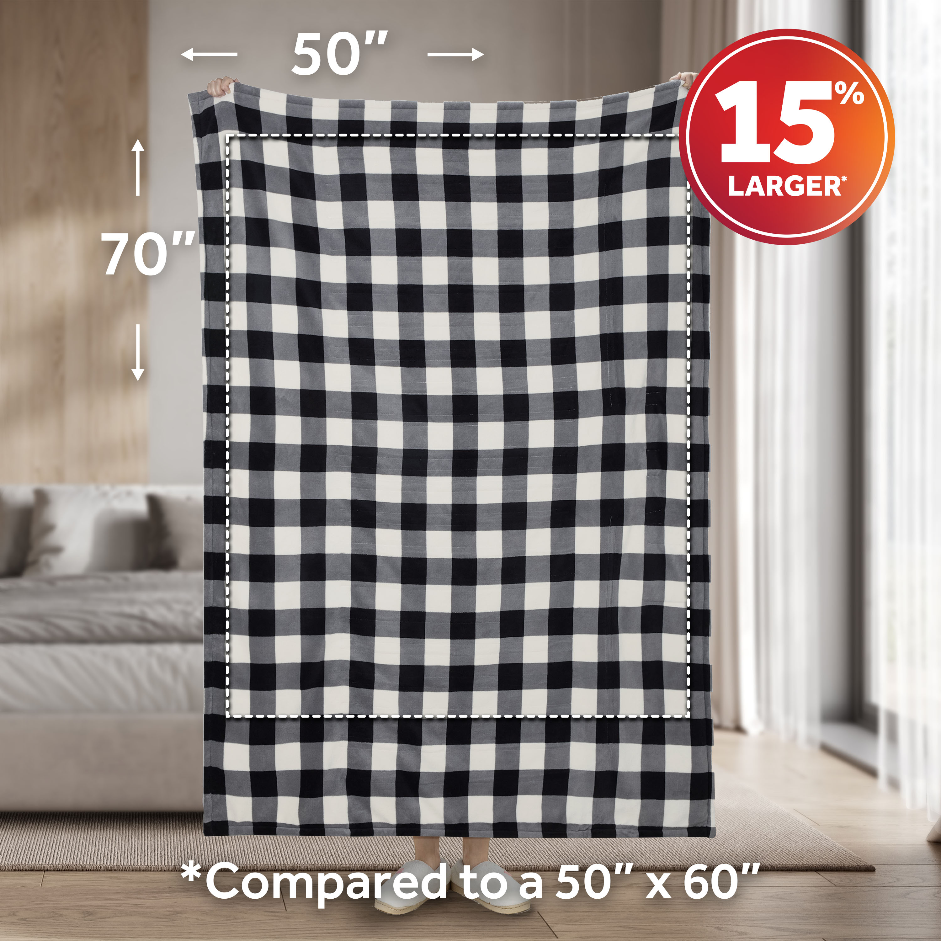 Sunbeam Heated Microplush Throw Blanket, 50x70 Inch photo 7