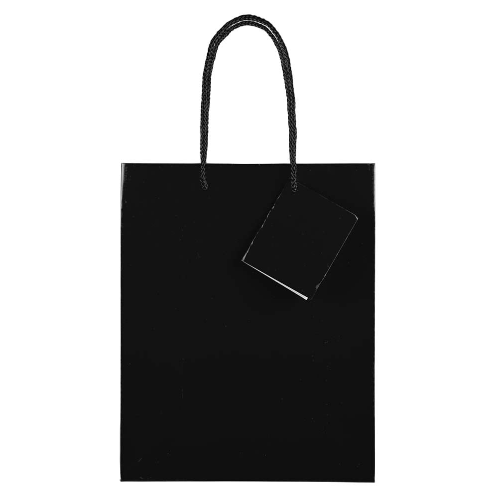 Black Gift Bags 8 Design Options 4 Pack Medium Size Gift Bag With