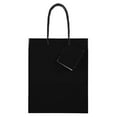 thumbnail image 2 of JAM Paper Medium Glossy Gift Bags, 8 x 10 x 4, Black, 3 per Pack, 2 of 4