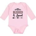thumbnail image 3 of Inktastic Blessed and Loved Baby Girl Girls Long Sleeve Baby Bodysuit, 3 of 5