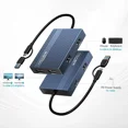 thumbnail image 2 of ACASIS 6-in-1 DisplayLink Dock, Triple Monitor for Mac/Windows, Dual 4K@60Hz HDMI, 90W PD Charging, USB-C Adapter, 2 of 9