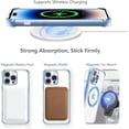 thumbnail image 2 of Magnetic Case for iPhone 14 Pro [Compatible with Magsafe] [Military Grade Drop Protection] Clear Slim Plated Case Shockproof Anti-Yellowing Phone Case 6.1"- Blue, 2 of 12