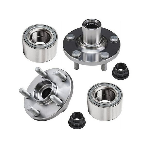 Front Wheel Hub and Bearing Kit - Compatible with 2003 - 2008 Pontiac Vibe 2004 2005 2006 2007