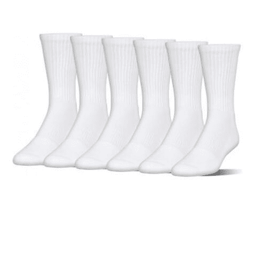 under armour men's white socks