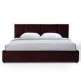 thumbnail image 6 of Omax Decor Venice Upholstered Platform King Bed in Burgundy Fabric, 6 of 9