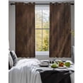 thumbnail image 3 of Rustic Wood Sheer Curtains 39 Inch Length 2 Panels Set for Living Room/Bedroom, Brown Wooden Planks Farmhouse Vintage Kitchen Curtains Grommet Semi-Sheer Curtains Drapes Window Treatments 27.5"x39"x2, 3 of 7