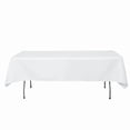 thumbnail image 2 of Balsa Circle 54x96 in White Premium Polyester Rectangular Tablecloth Party Event Reception Decorations Supplies, 2 of 8